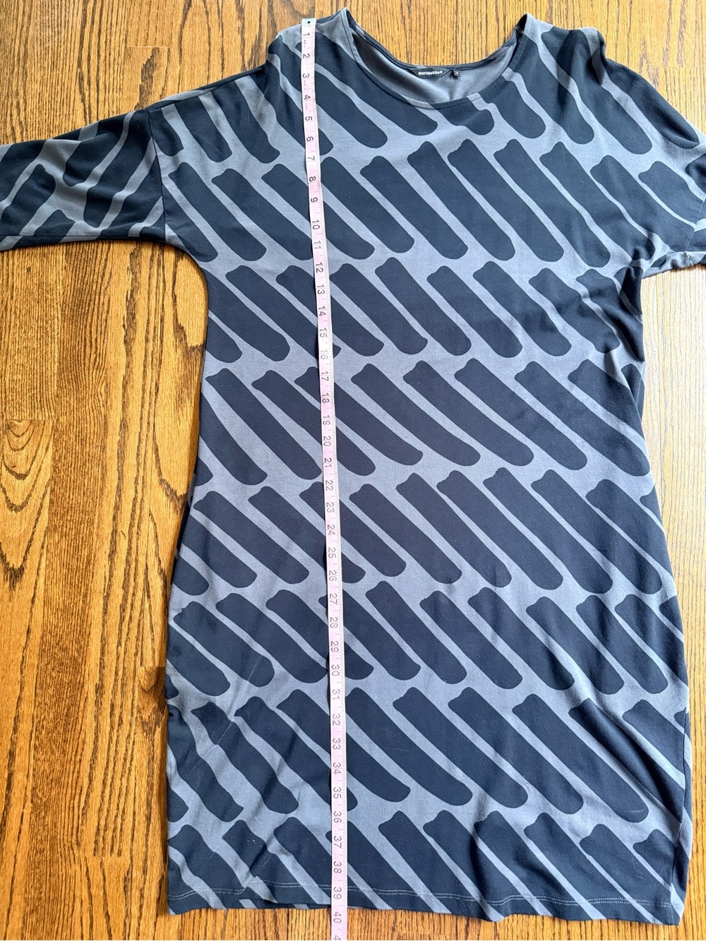 Marimekko ‘Presto’ Black & Gray Jersey Midi Dress with Abstract Print - Picture 10 of 13
